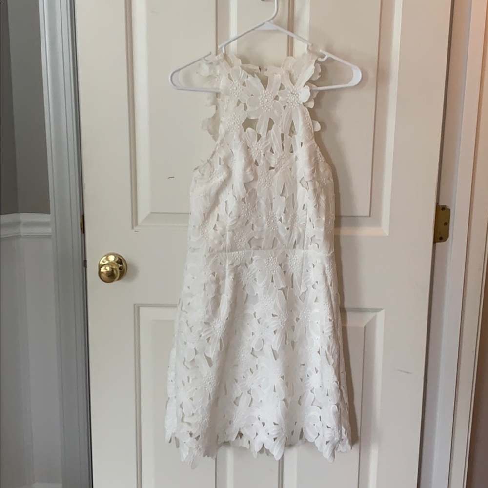 Free people white jessa lace mini dress